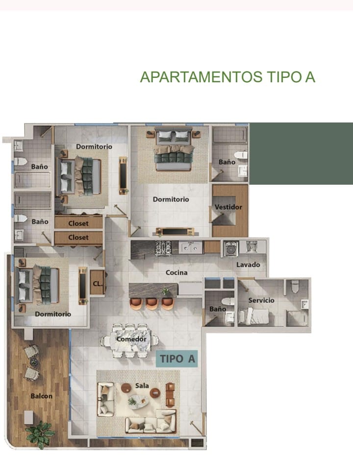 Apartamento en Venta en Mirador Norte Santo Domingo Foto 7303555-1.jpg