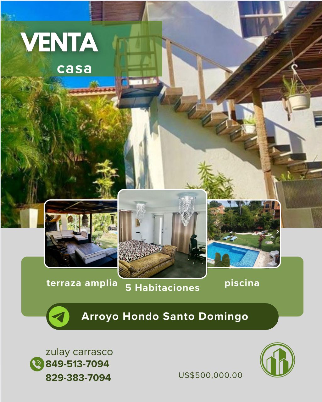 Venta de Hermosa Casa en Arroyo Hondo Próximo a la Embajada Americana  Foto 7303971-1.jpg