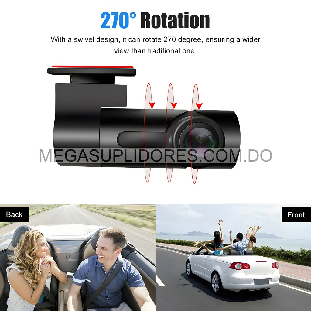  Cámara de Vehículos Dash Cam WiFi 1080P HD con Visión Nocturna  Foto 7304511-8.jpg