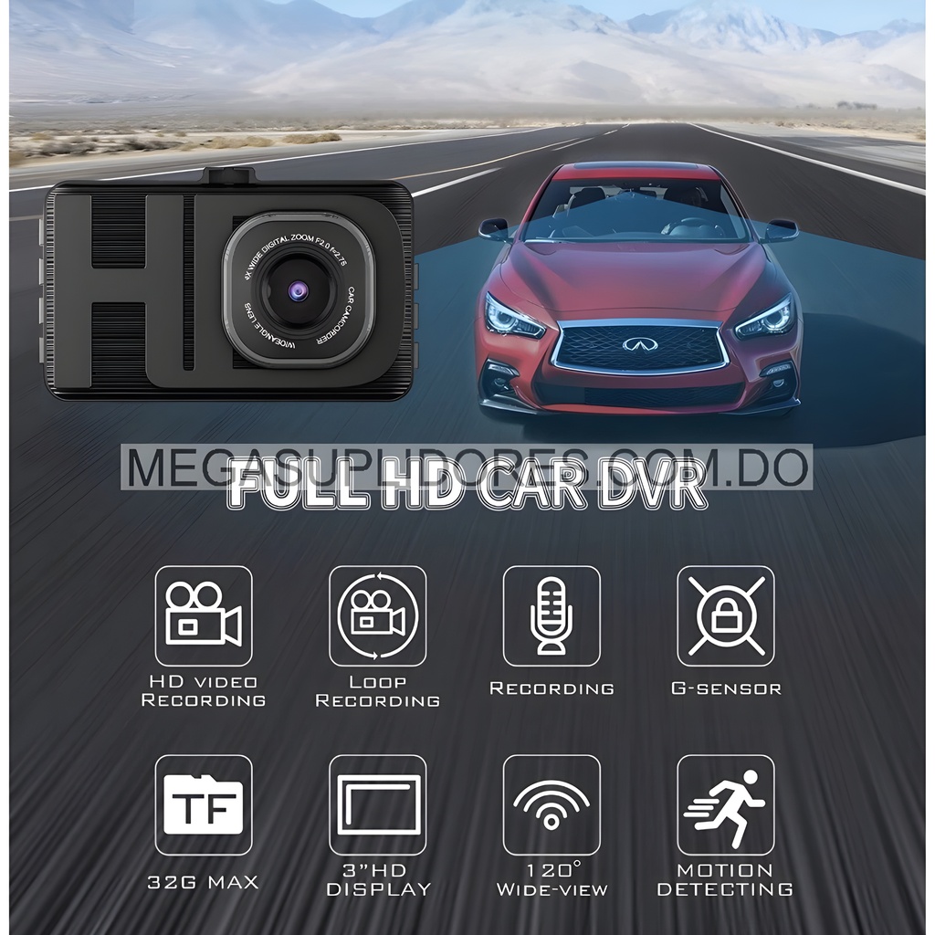  Cámara para Vehículos Dash Cam WiFi 1080P HD Pantalla Integrada  Foto 7304514-6.jpg