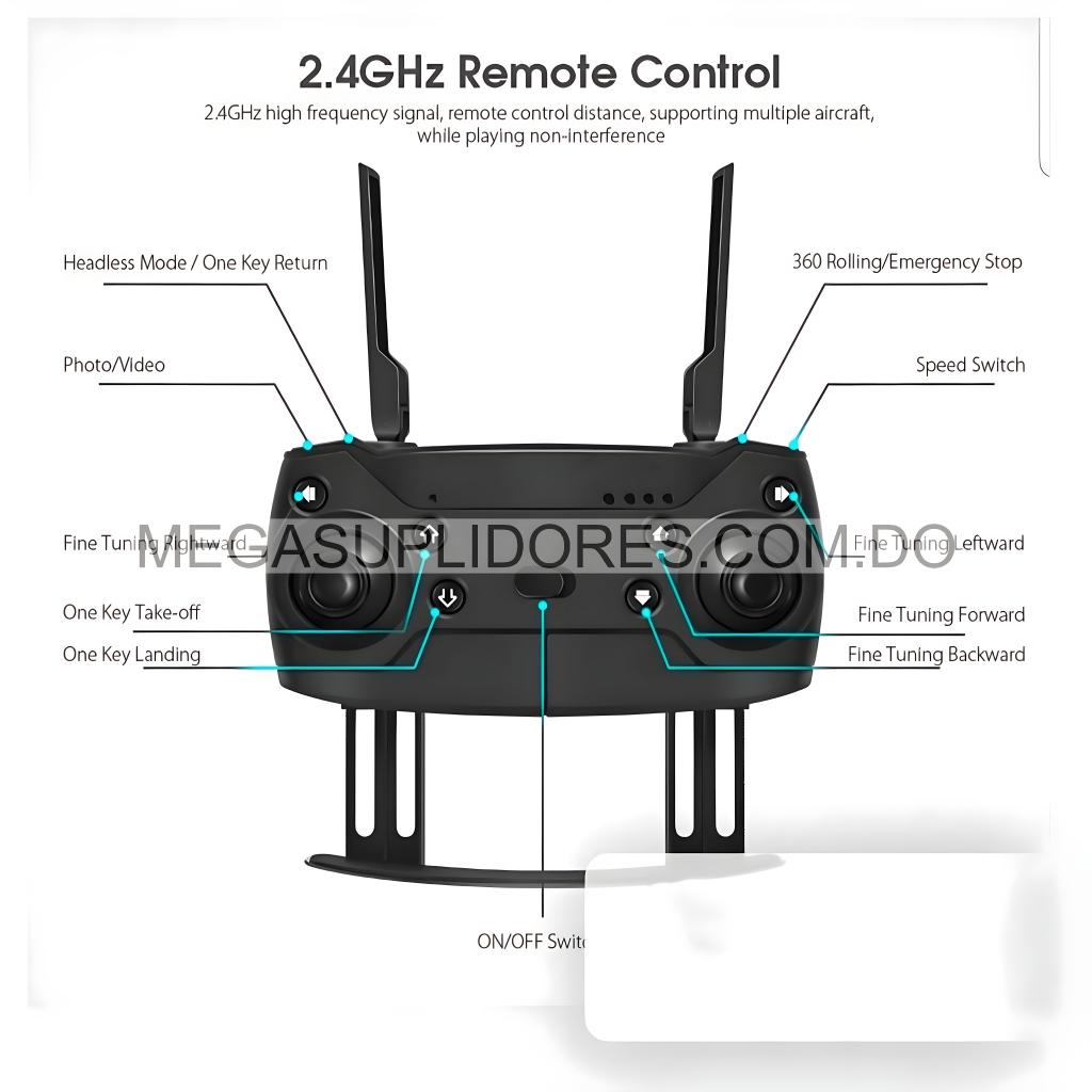  Drone Cámara WiFi – Plegable - Estable - Fácil de Volar - Ideal para Foto 7304515-6.jpg