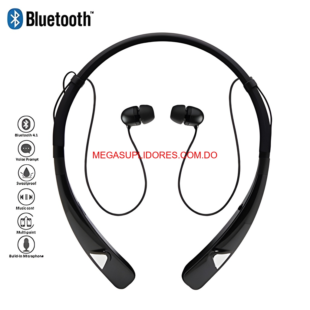  Audífonos Bluetooth Neckband – Inalámbricos Resistentes al Sudor par Foto 7304541-2.jpg