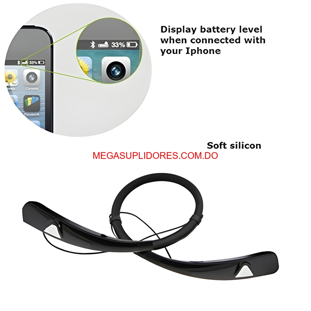  Audífonos Bluetooth Neckband – Inalámbricos Resistentes al Sudor par Foto 7304541-3.jpg