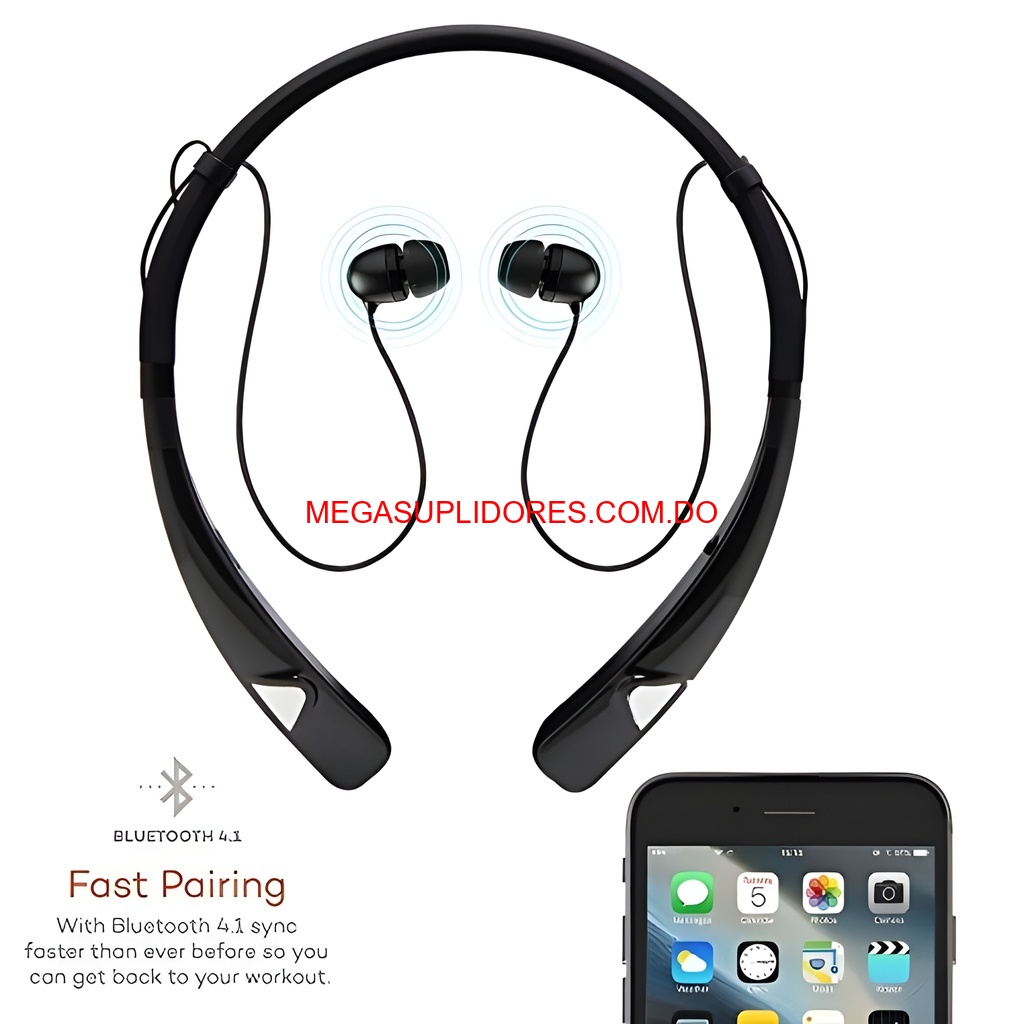 Audífonos Bluetooth Neckband – Inalámbricos Resistentes al Sudor par Foto 7304541-5.jpg