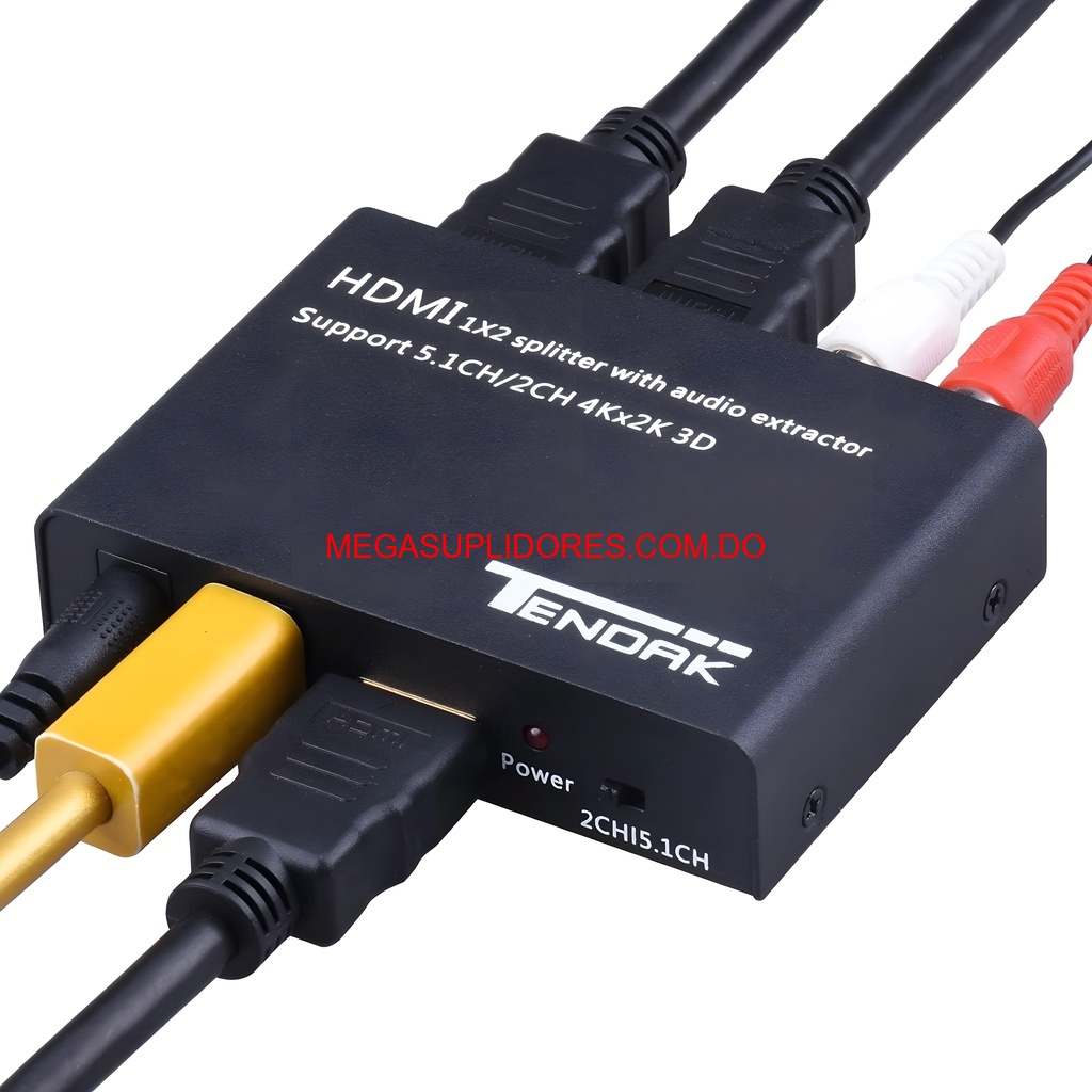  HDMI Splitter 1 Entrada 2 Salidas HDMI 4K - Óptico SPDIF- RCA L/R Foto 7304585-4.jpg