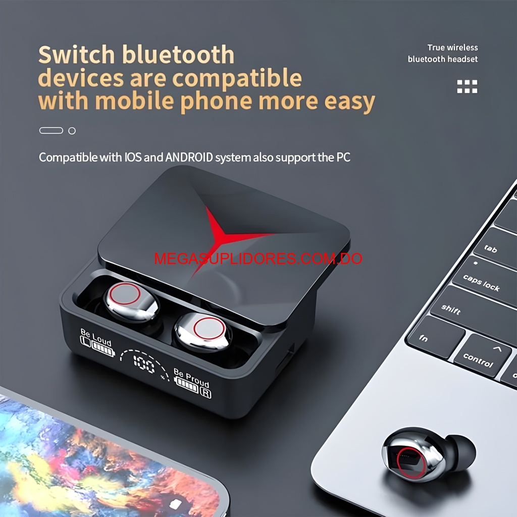 Audífonos Bluetooth – Touch Caja de Carga Pantalla Sonido Potente Foto 7304616-4.jpg