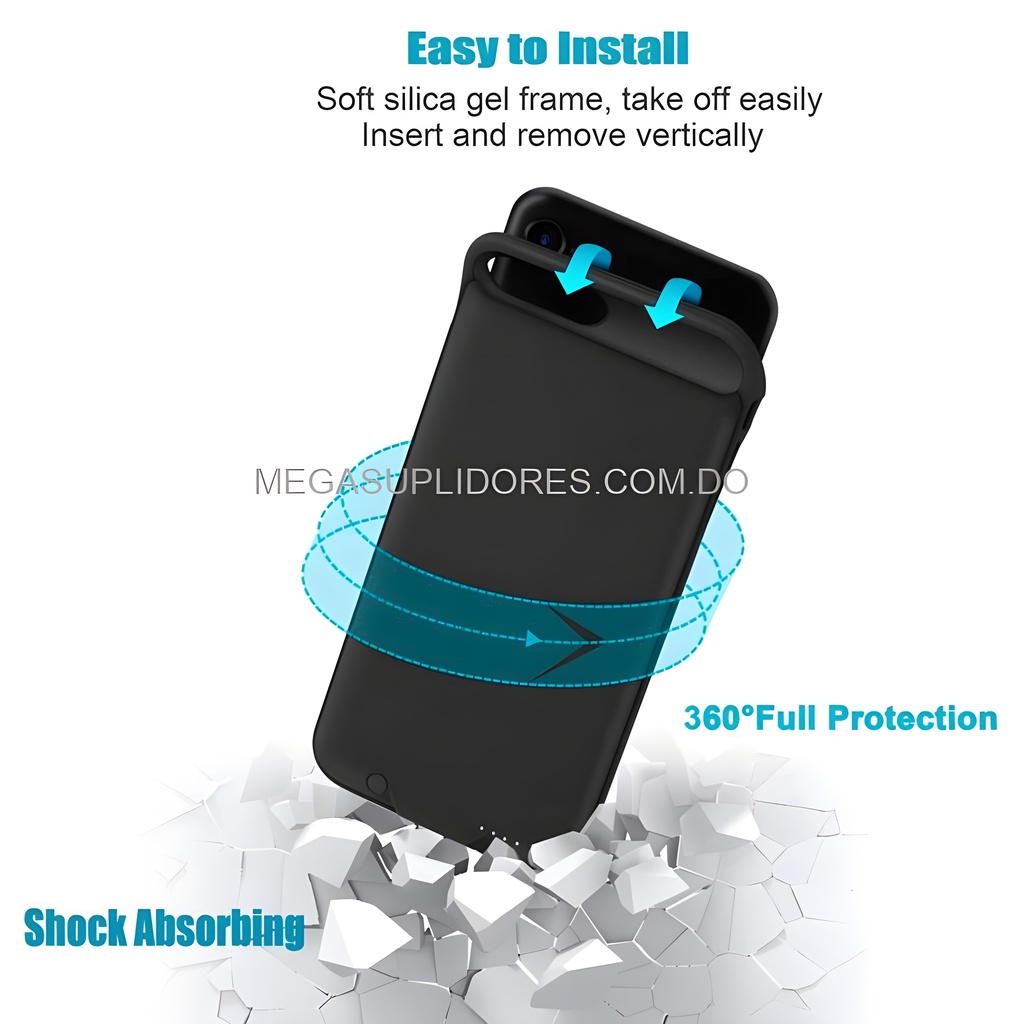  Cover Batería Externa para iPhone 6 / 6s / 7 / 8 Cargador Portátil Foto 7304673-5.jpg