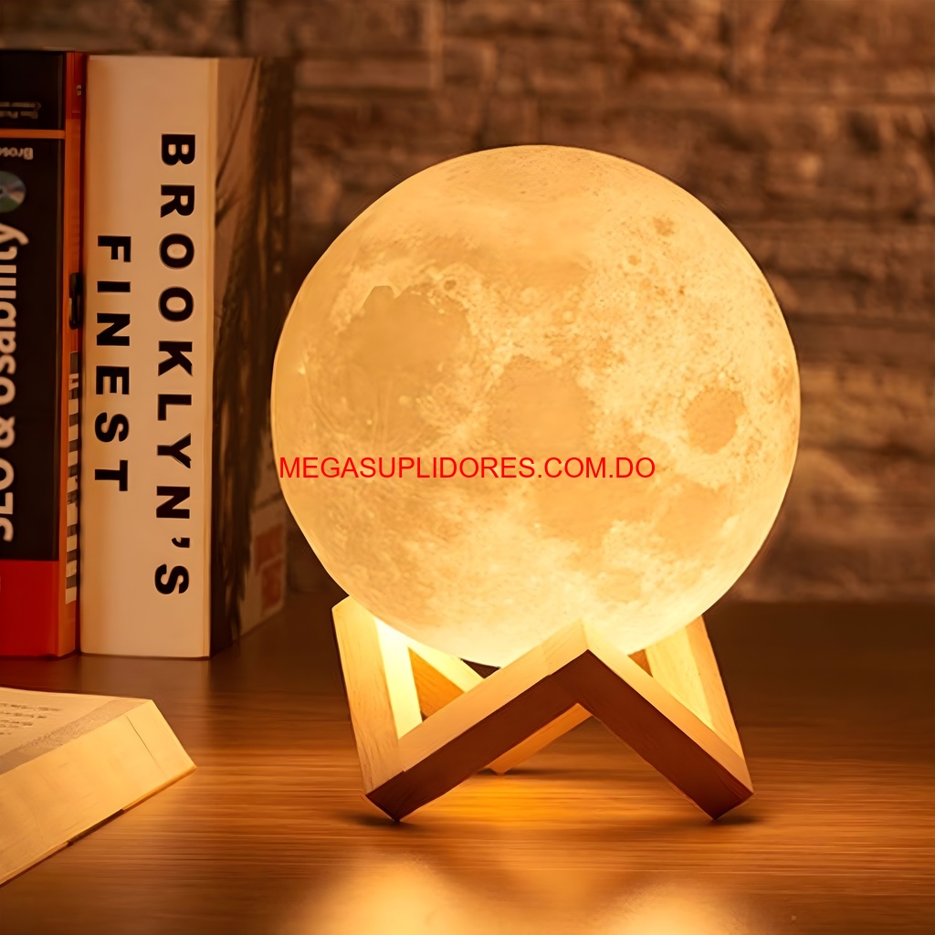  Lámpara 3D Luna LED – Luz Nocturna Multicolor para Niños Foto 7304723-4.jpg