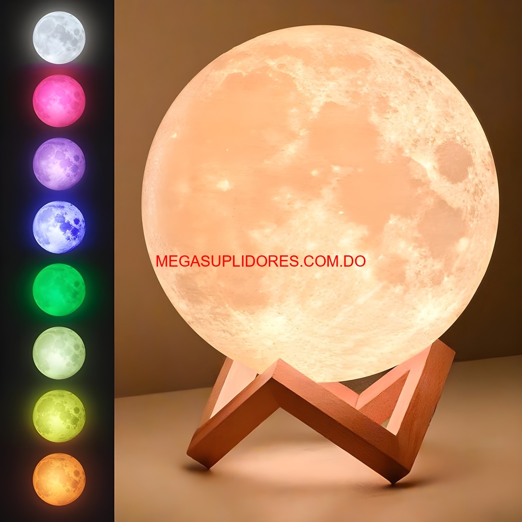  Lámpara 3D Luna LED – Luz Nocturna Multicolor para Niños Foto 7304723-5.jpg