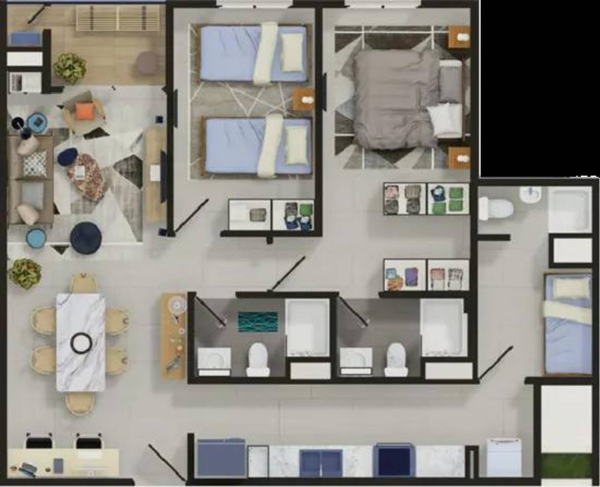Apartamentos de una a tres habitaciones en torres modernas en la Jacob Foto 7305125-11.jpg