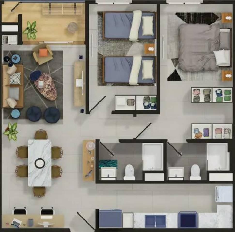 Apartamentos de una a tres habitaciones en torres modernas en la Jacob Foto 7305125-14.jpg