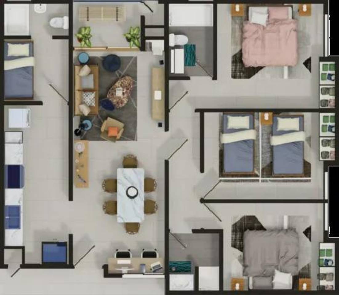 Apartamentos de una a tres habitaciones en torres modernas en la Jacob Foto 7305125-3.jpg