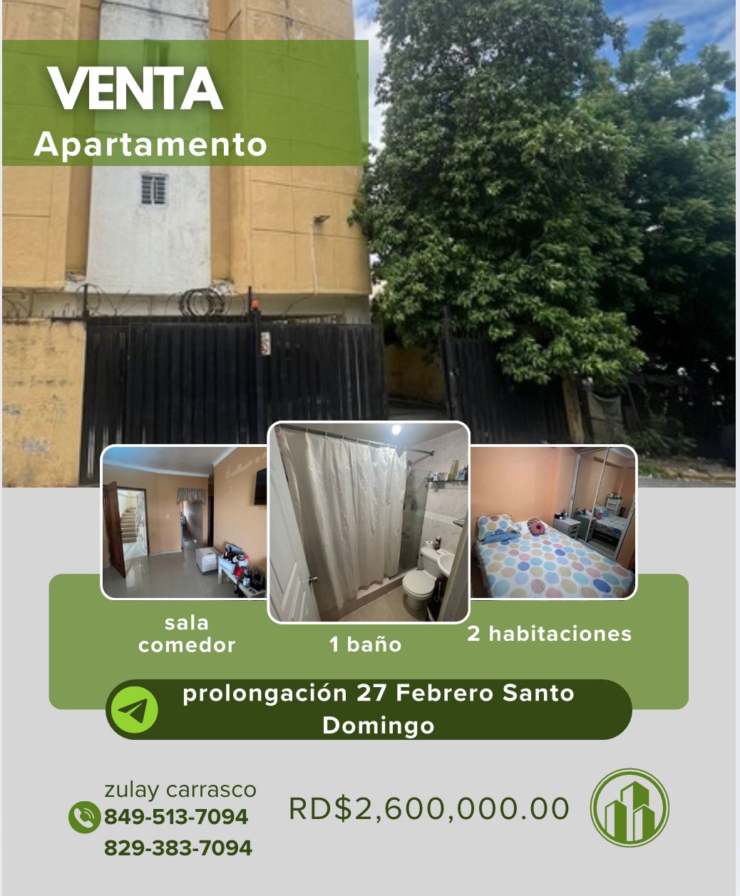 Apartamento en Venta Ubicación Prolongación 27 de Febrero próximo a la Foto 7305599-1.jpg