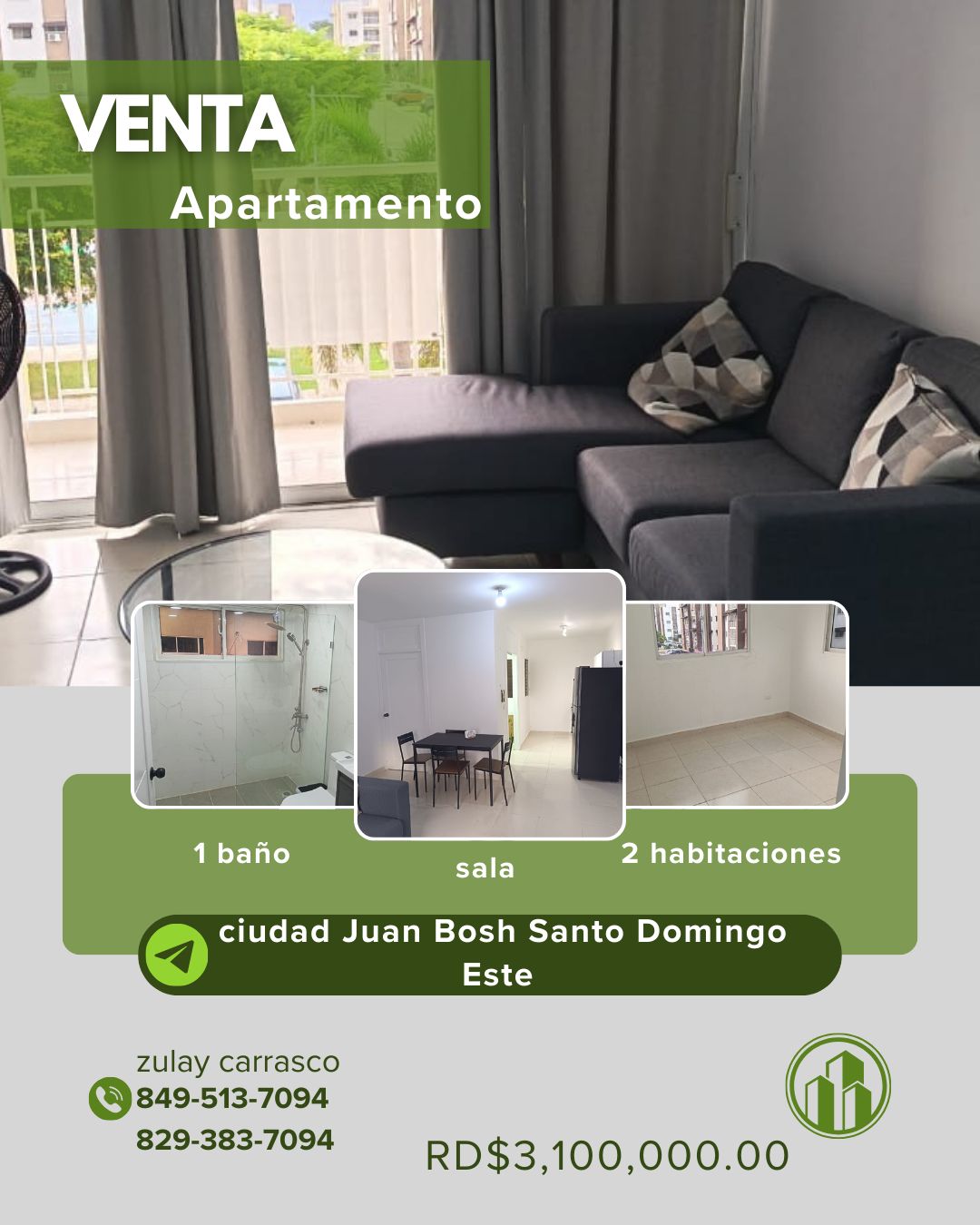 Vendo Apartamento en Ciudad Juan Bosch – Residencial Antares Santo Dom Foto 7305833-1.jpg