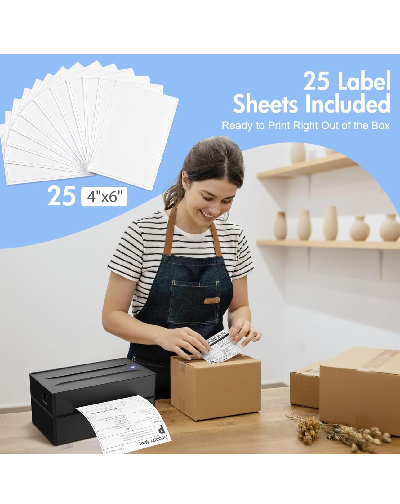 Impresora Bluetooth térmica para etiquetas totalmente nueva en su caja Foto 7306732-3.jpg