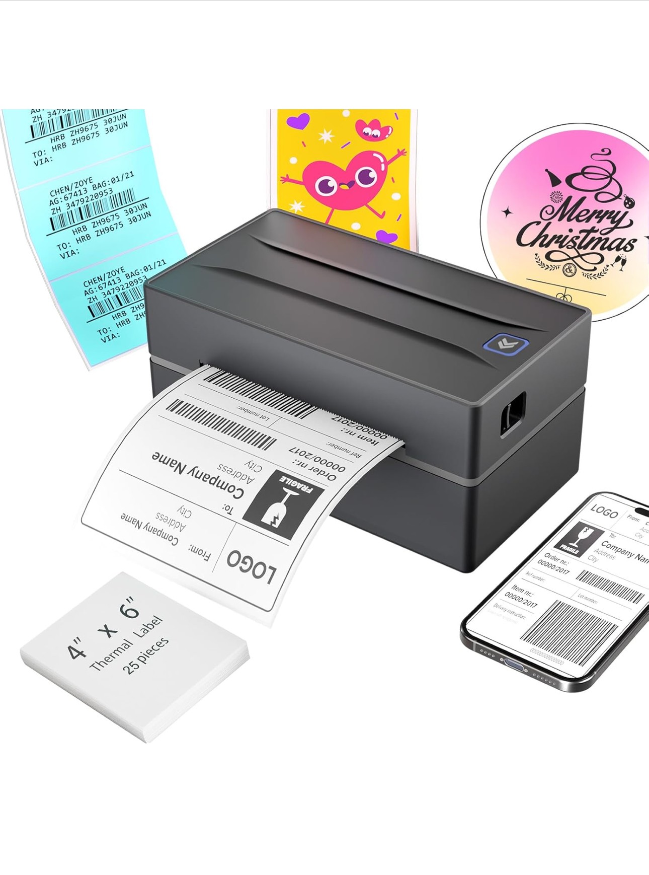 Impresora Bluetooth térmica para etiquetas totalmente nueva en su caja Foto 7306732-6.jpg