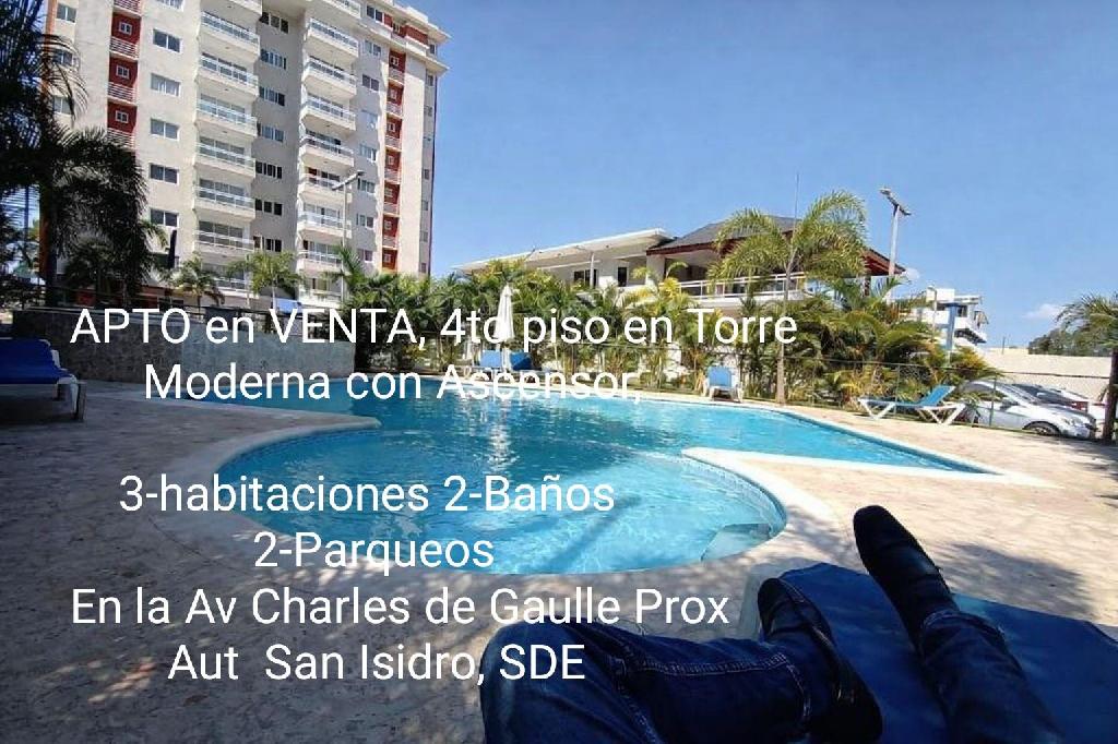 APTO en VENTA 4to piso en Torre Moderna con Ascensor 3-Hab 2-B 2-Parq  Foto 7308102-1.jpg