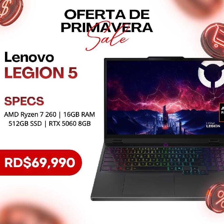 Laptop Lenovo Legion 5 2025 Gen 10  RTX 5060  Ryzen 7 260 Foto 7308485-1.jpg