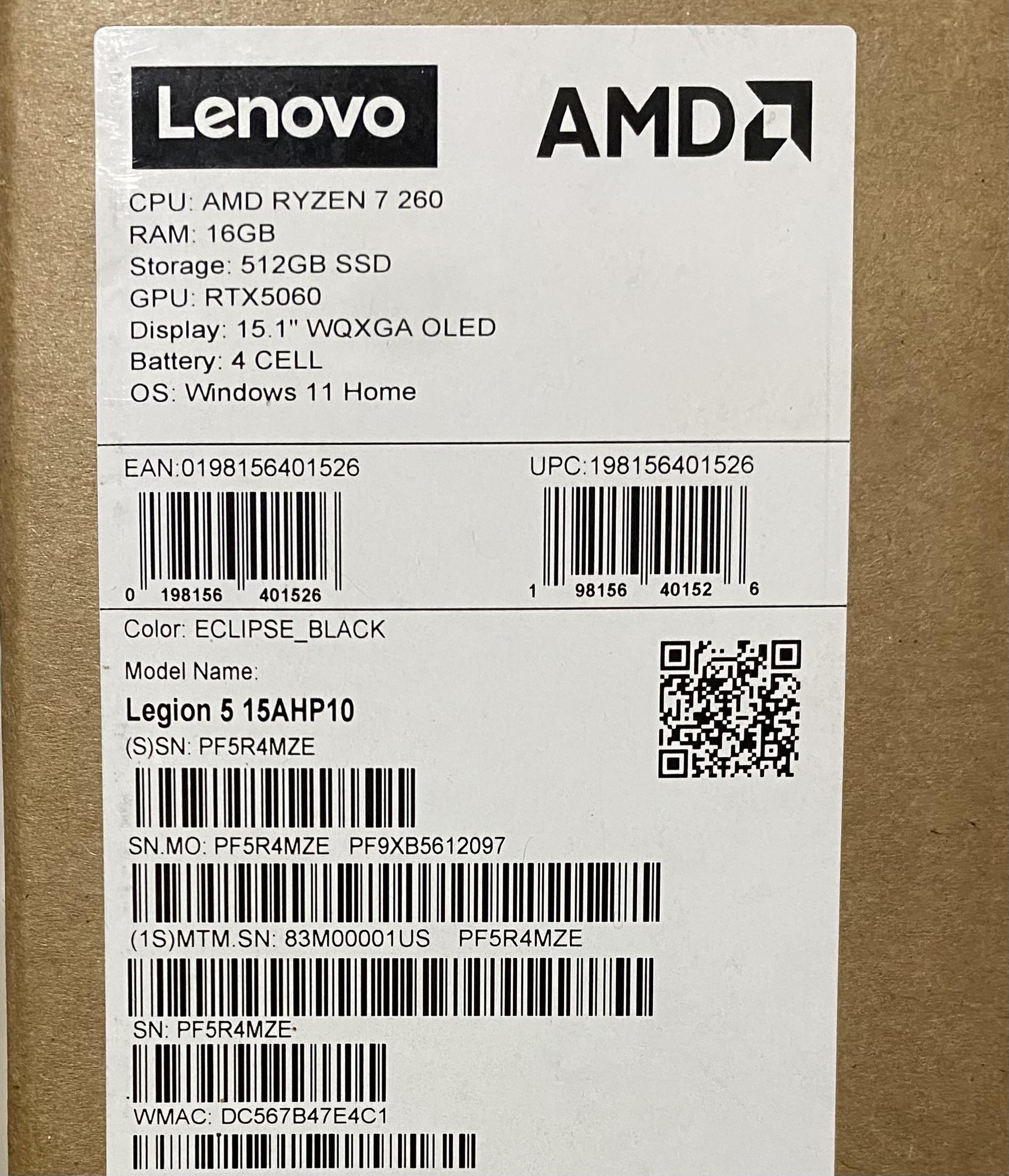 Laptop Lenovo Legion 5 2025 Gen 10  RTX 5060  Ryzen 7 260 Foto 7308485-4.jpg