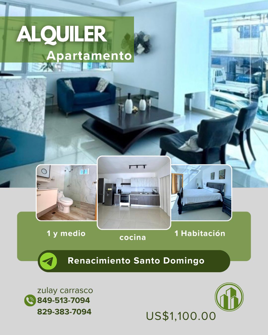 ALQUILER APARTAMENTO AMUEBLADO RENACIMIENTO SANTO DOMINGO   Foto 7308496-1.jpg