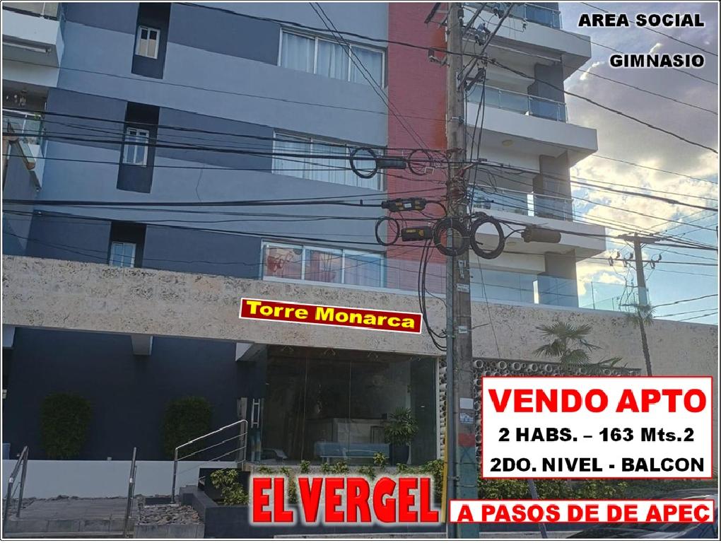 Vendo Apto 2 Habs. en TORRE MONARCA Ens. EL VERGEL 163 Mts.2 2do PISO Foto 7309216-1.jpg