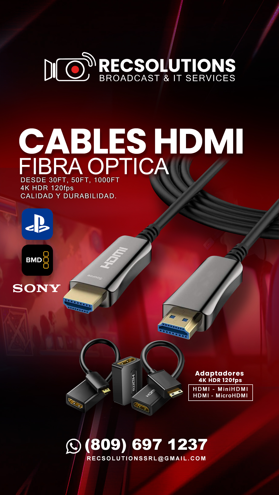 Cables SDI y HDMI fibra óptica  en Santo Domingo Este Foto 7309860-2.jpg