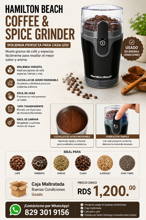 Hamilton Beach Coffee  Spice Grinder Foto 7311092-1.jpg