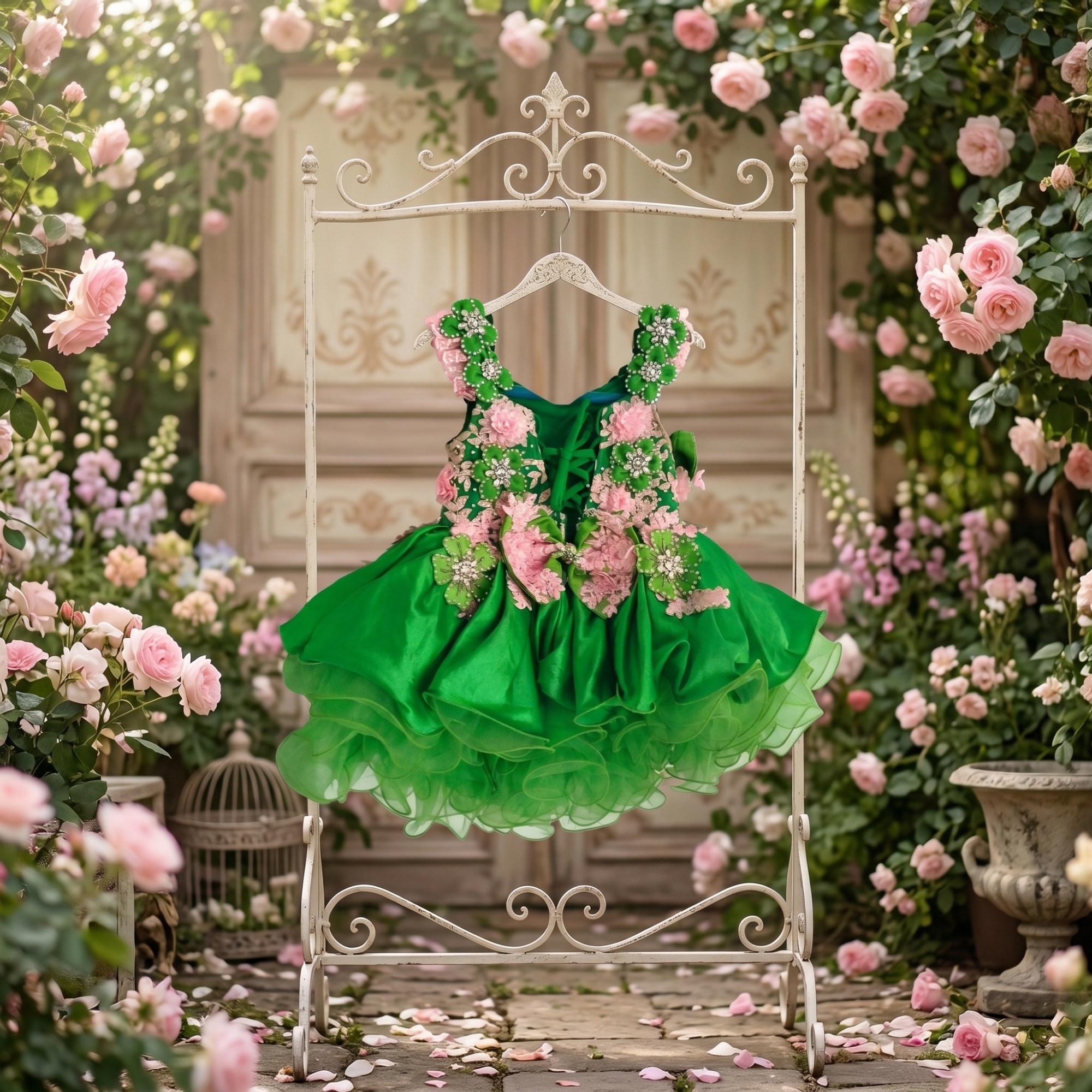Vestido festivo y de diseño elabora para niñas de aproximadamente 2 a  Foto 7311188-5.jpg