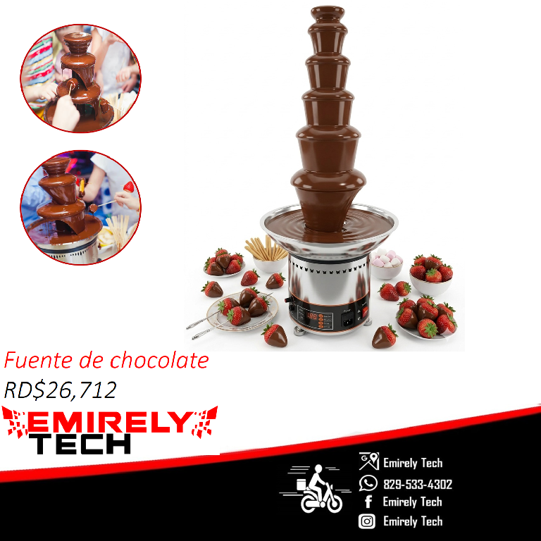 Fuente de chocolate dispensadora cascada de chocolate Foto 7311238-1.jpg