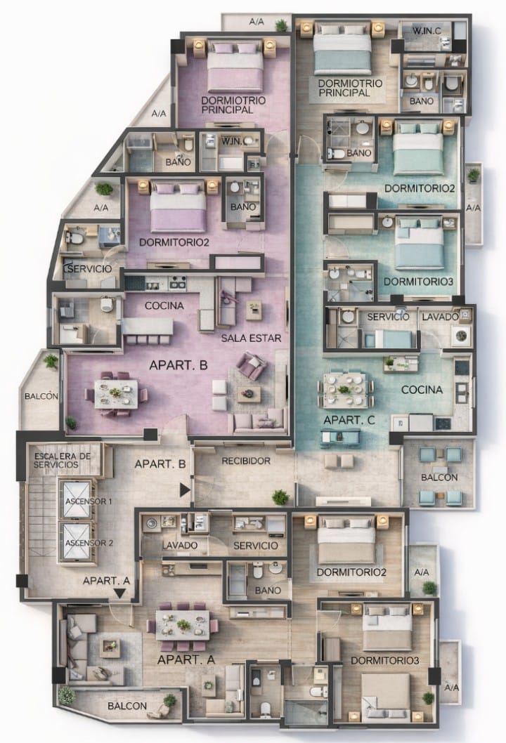 Apartamento en venta en Mirador Norte Santo Domingo Foto 7311526-5.jpg