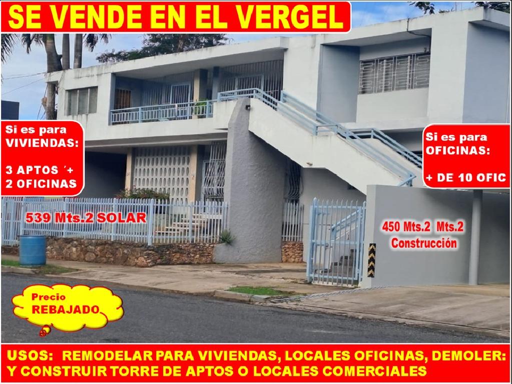 VENDO CASA PARA VIVIENDAS LOCALES DE OFICINAS SOLAR EN EL VERGEL 539 M Foto 7311993-1.jpg