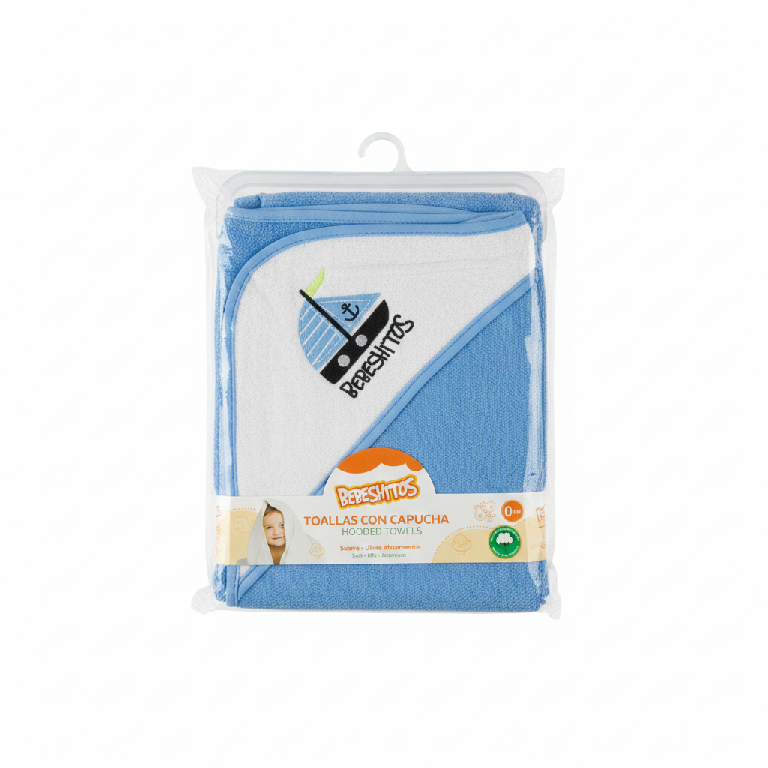 Toalla Bebeshitos con Capucha para Bebé 0m Bl Bla Blan Blanc Blanco Foto 7312323-2.jpg