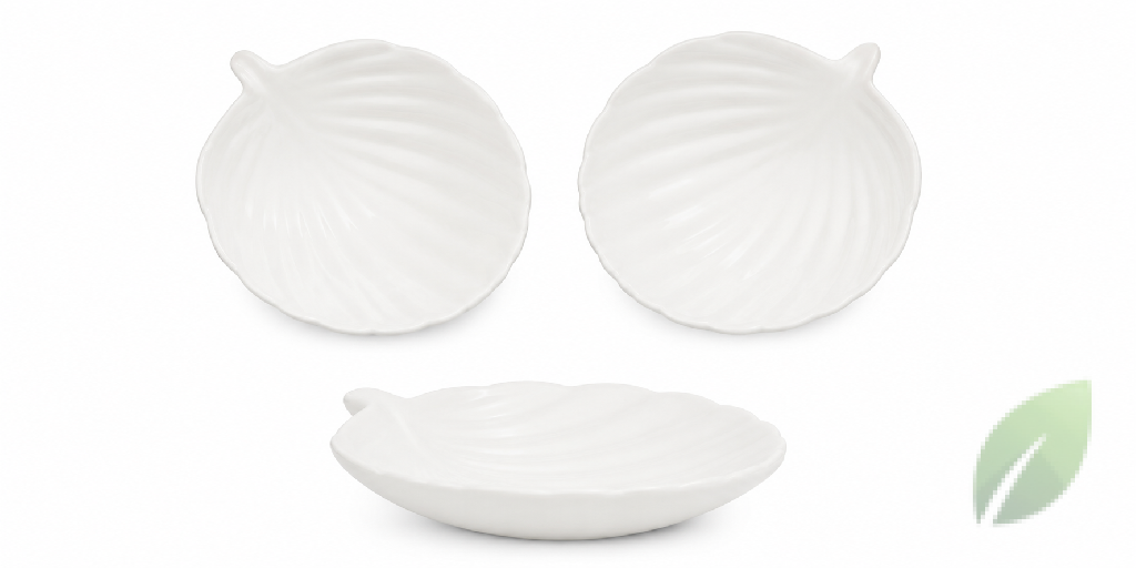 Set de Platos Hondos Blancos Diseño Concha 3 Piezas Foto 7312363-1.jpg
