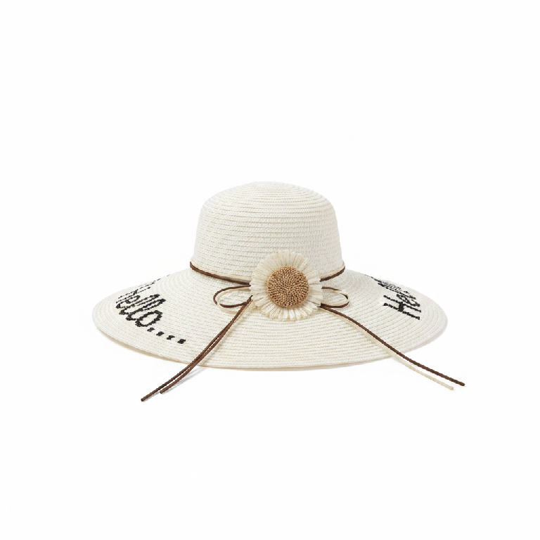 Sombrero de playa de paja 1 10 10c 10cm Bl Bla Blan Blanc Blanco Foto 7312364-2.jpg
