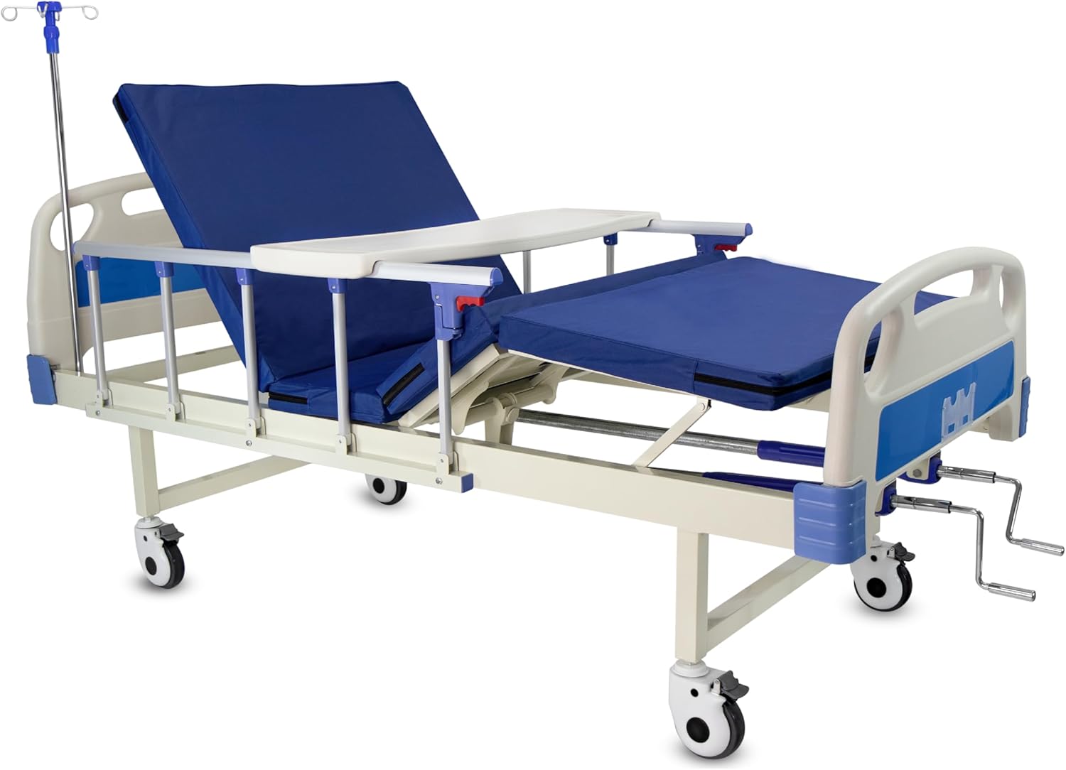 Cama ajustable manual con ruedas y barandas – Entrega inmediata RD Foto 7312480-5.jpg