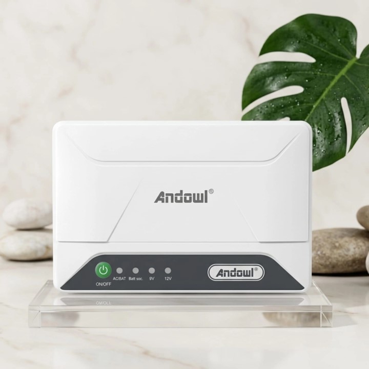 Mini UPS Andowl Q-UP700 12000mAh para Router y Cámaras – Respaldo eléc Foto 7313581-2.jpg