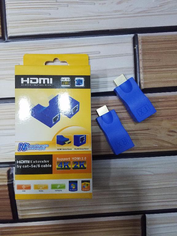 Adaptador HDMI Macho a RJ45 para Extensión de Señal de Video Foto 7314418-3.jpg