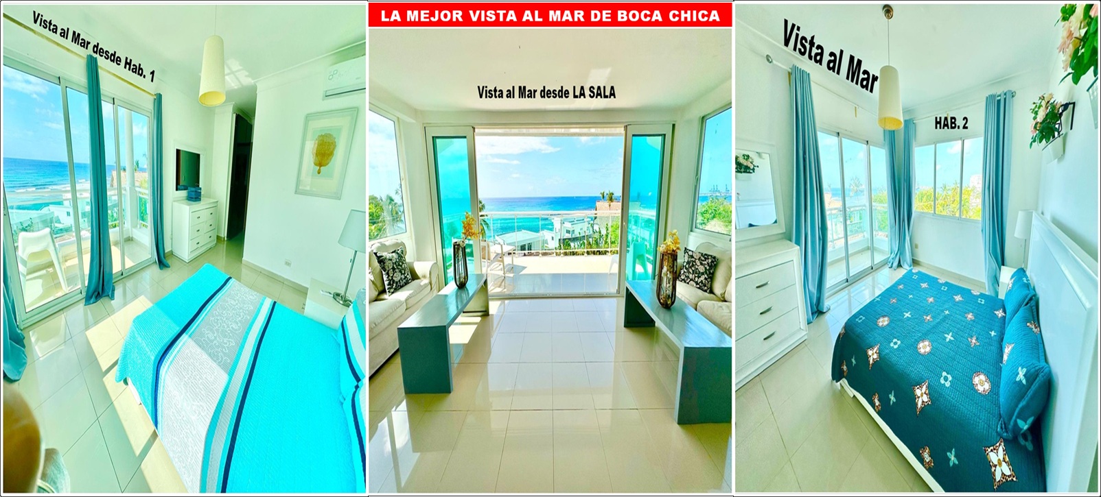 ALQUILO PENTHOUSE AMUEBLADO CON VISTA AL MAR EN EN BOCA CHICA 3 HABS.  Foto 7314586-2.jpg