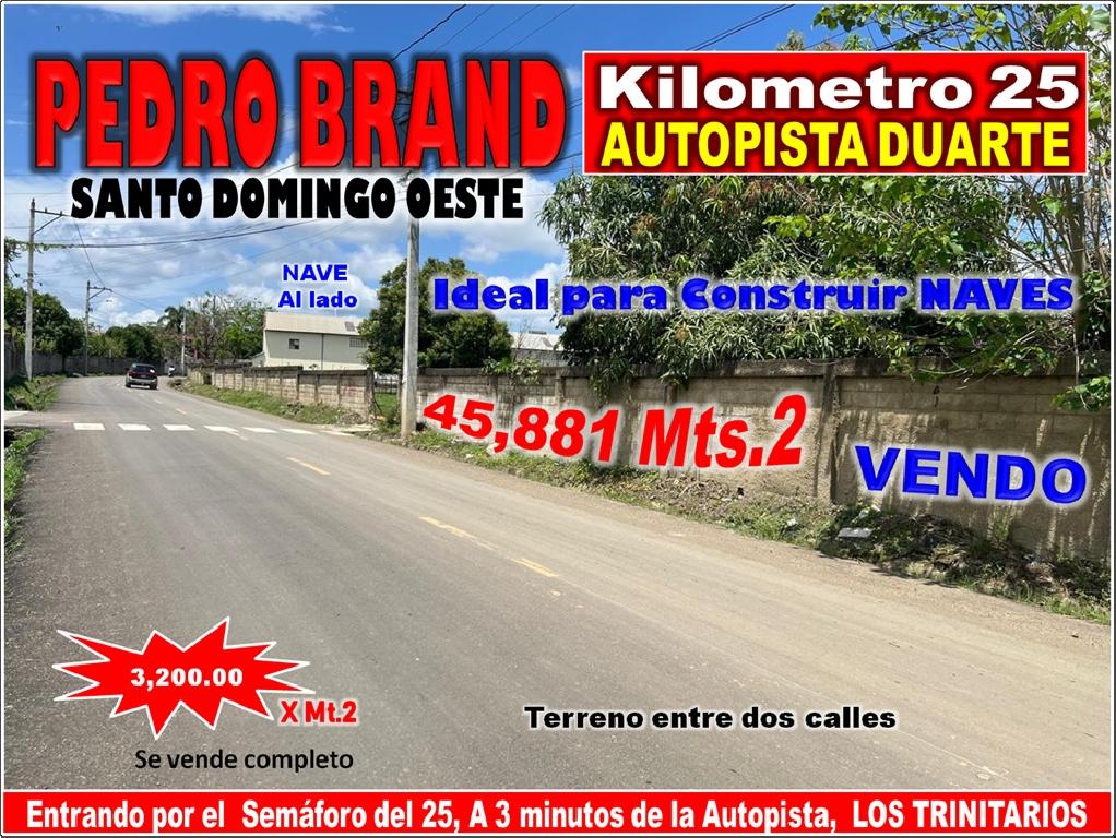 Vendo Terreno para NAVES en PEDRO BRAND 45881 Mts.2 a 3 minutos de la  Foto 7315667-1.jpg