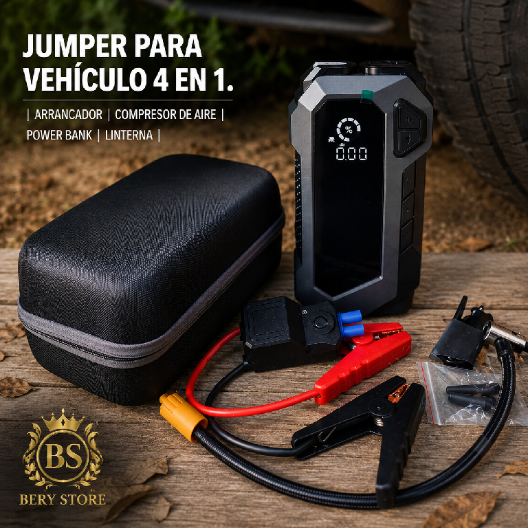 Jumper para vehículo 4 en 1 con compresor de aire linterna y power ban Foto 7315757-1.jpg