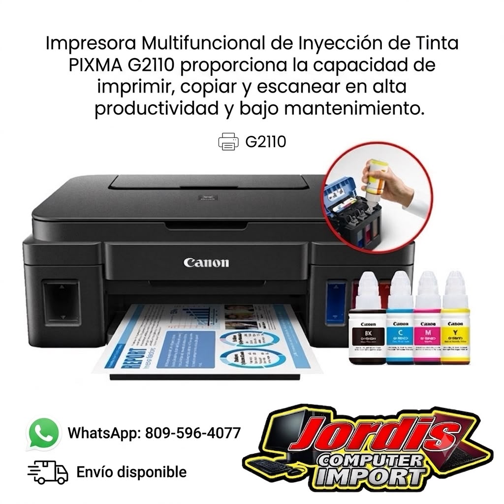 Impresora Canon Multifuncional de Inyección de Tinta PIXMA G2110 Foto 7316316-1.jpg