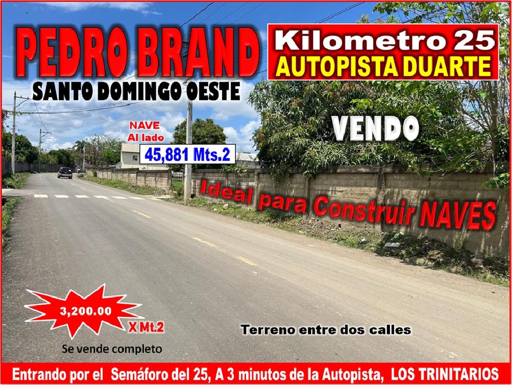 Vendo Terreno para NAVES en PEDRO BRAND 45881 Mts.2 a 3 minutos de la  Foto 7316799-1.jpg