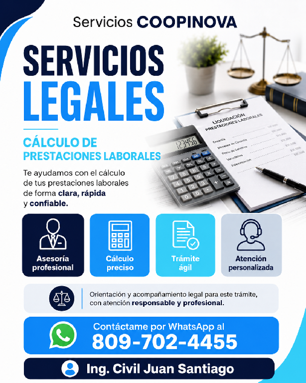 Cálculo de prestaciones laborales  Asesoría y orientación Foto 7317545-1.jpg