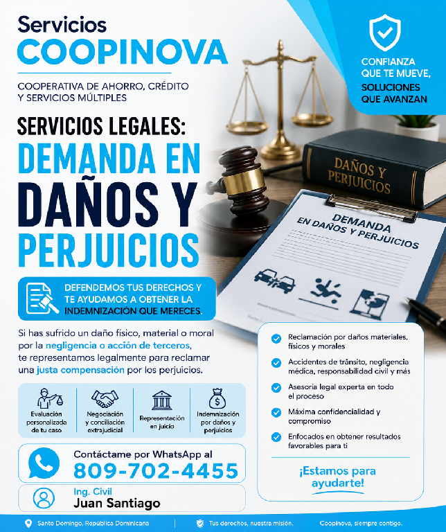 Demanda por daños y perjuicios  Asesoría y representación legal Foto 7317557-1.jpg