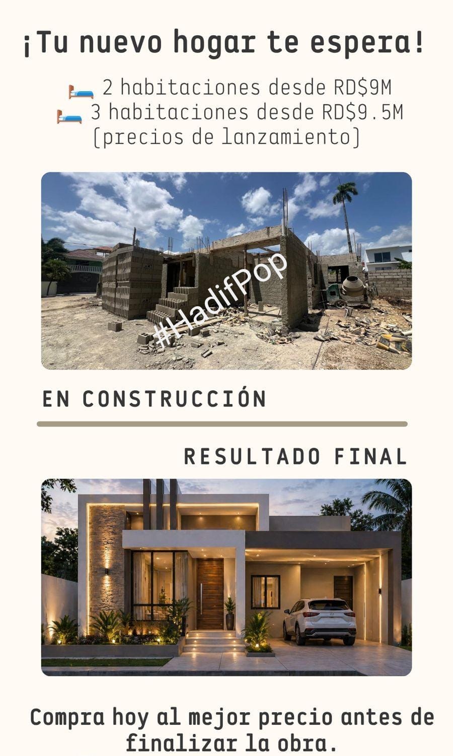  Casas de 1 Nivel en construccion y en venta. No pierdas esta oportuni Foto 7317600-1.jpg