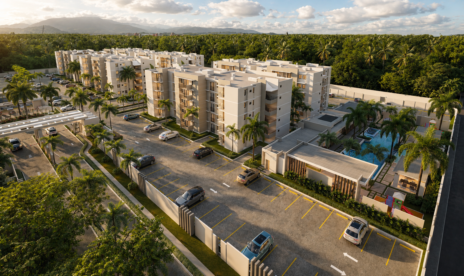 EN COMPLEJO CERRADO APRARTAMENTOS DE 2  HABITACIONES EN PUEBLO BAVARO Foto 7317741-11.jpg