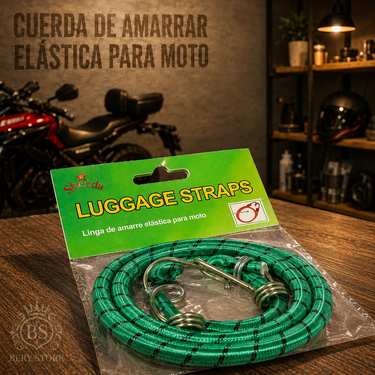 Cuerda Elástica de Amarrar para Moto con Ganchos  Soga y Linga Elástic Foto 7317749-6.jpg