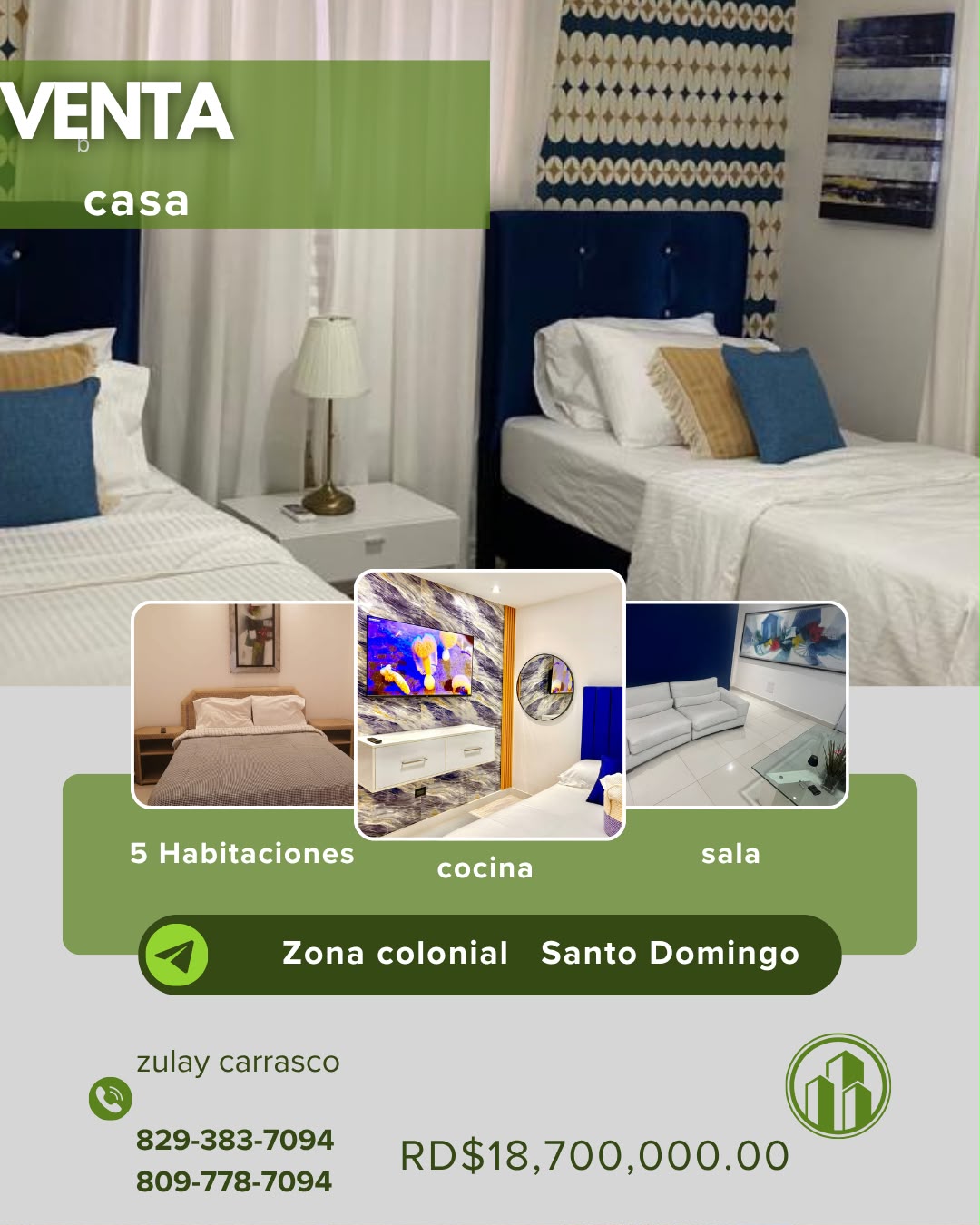 PRECIOSA CASA AMUEBLADA EN LA ZONA COLONIAL Foto 7318079-1.jpg