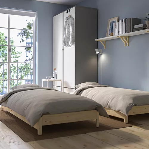 Cama apilable Twin C/ 1 colchón pino macizo Foto 7318130-4.jpg