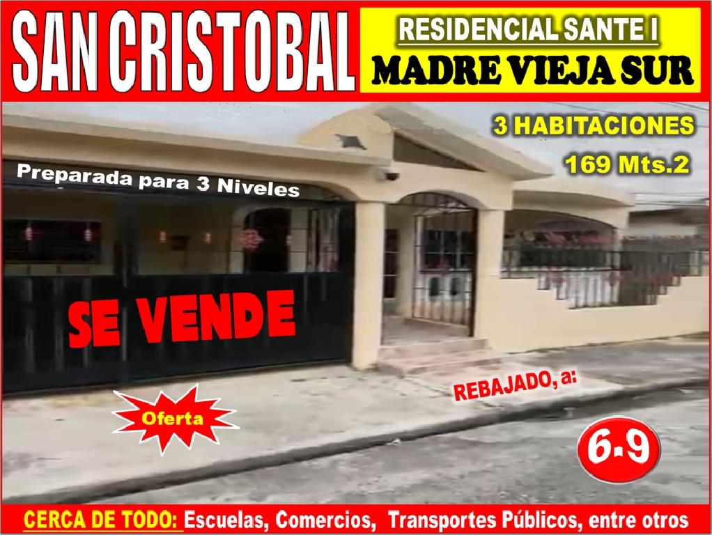 Vendo Excelente Casa en SAN CRISTOBAL Madre Vieja Sur 3 HABS. Residenc Foto 7318220-1.jpg